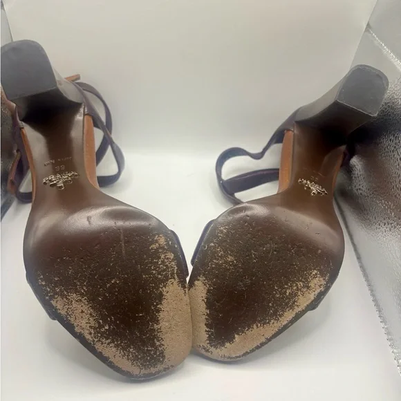 Prada Calzatura Donna Madras Fume Sandal - Picture 7 of 10